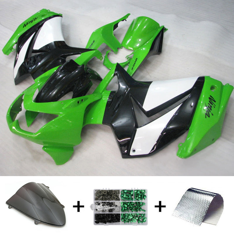 Amotopart Kawasaki EX250 Ninja250R 2008-2012 Fairing Kit Bodywork Plastic ABS