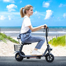 3-Speed Adjustable Up to 11 MPH Neon Lights 12.43-Mile Range Electric Scooter for Kids Ages 4-10 Electric Scooter with Seat for Kids