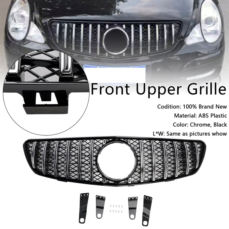 Front Bumper Grille Grill Fit Mercedes-Benz R-Class W251 R350 R500 2005-2009