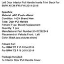 Left Inner Door Panel Handle Pull Trim Cover For BMW X5 X6 F15 F16 F85 F86