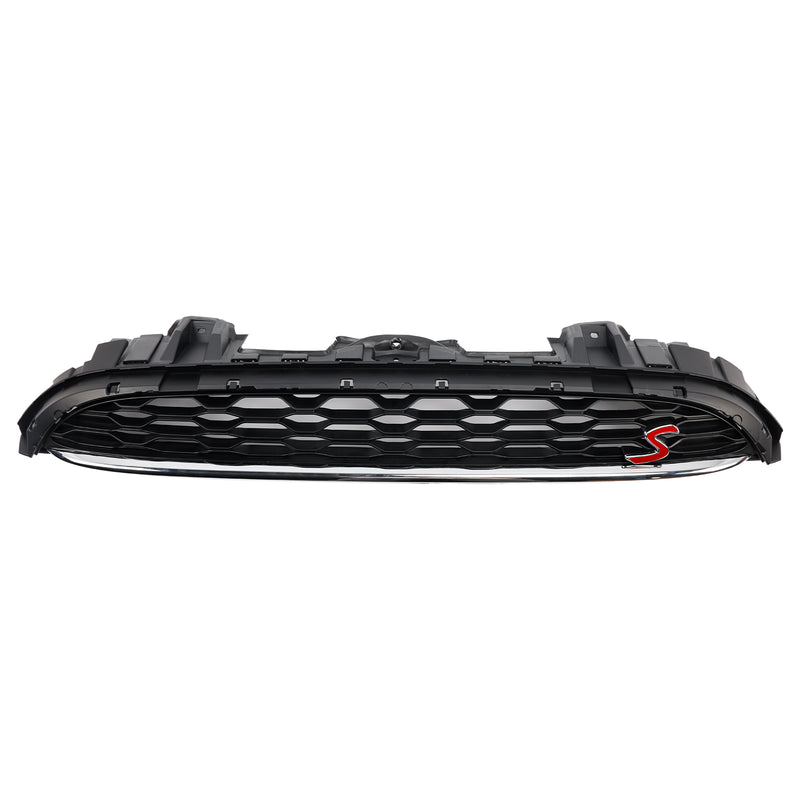 Black Front Mesh Grille Grill 51137335528 Fit Mini Cooper F55 F56 F57 2014-2021