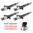4Pcs Fuel Injector For Toyota Hilux Hiace 2KD-FTV 2.5L 2367009060 236700L070
