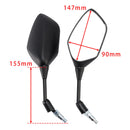 BLACK PAIR REAR VIEW MIRRORS 10MM FOR HONDA VFR800X CROSSRUNNER 2011-2017