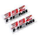 2X 3D Fender Side 392 Hemi Decal Emblems for Challenger Charger Badge