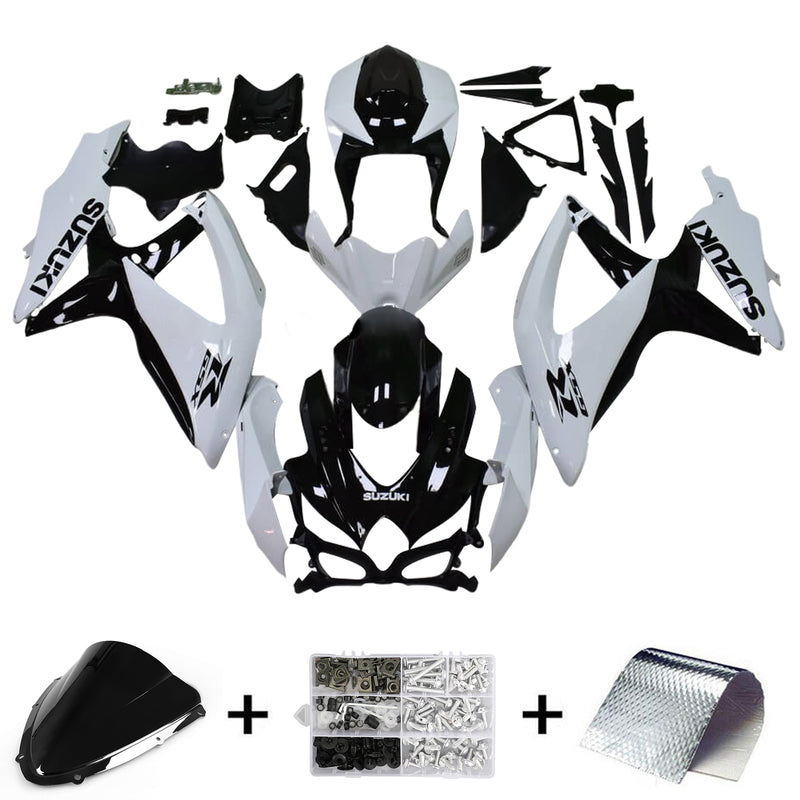 Amotopart Suzuki GSXR 600/750 2008-2010 K8 Fairing Kit Bodywork Plastic ABS