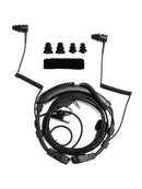 K-Head Telescopic Throat Vibration Mic Headset for TK-208 TK-220 TH-D7 TH-F6