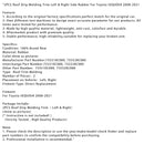 2PCS Roof Drip Molding Trim Left & Right Side Rubber For Toyota SEQUOIA