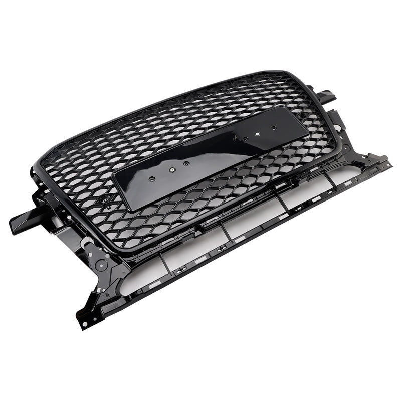 Gloss Black Front Honeycomb Bumper Grill Grille Fit Audi Q5 2013-2017