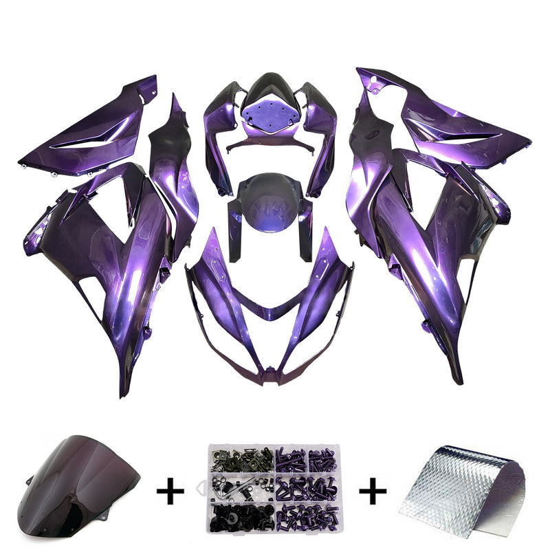 Injection Fairing Kit Bodywork Plastic ABS fit For Kawasaki ZX6R 636 2013-2018