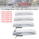 4pcs Door Handles For Dodge Ram 1500 2500 3500 2012-2018