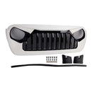 2018-2023 Fit for Jeep Wrangler JL JT White & Black Front Vader Grille Bumper Grill