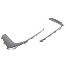 2PCS Front Fog Light Lamp Trim Fit Audi A6 C8 S-Line S6 2019-2023 Gray