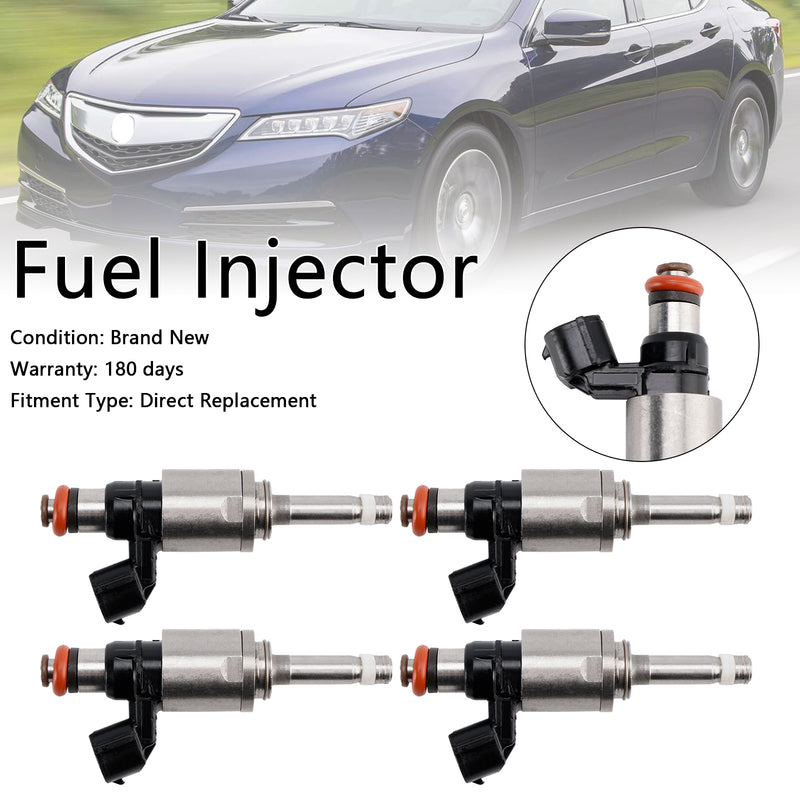 4PCS Fuel Injector 16450-5LA-A01 Fit CR-V TLX 2.4L 2015-2019 Fit Acura