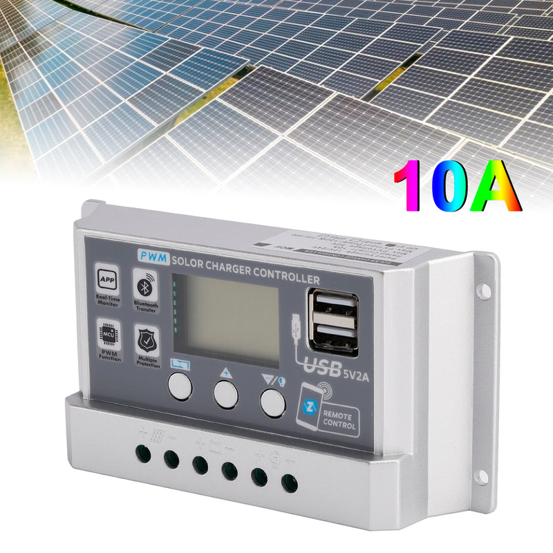 10A-60A PWM Solar Controller Display Current Solar Street Light Control 0V Start