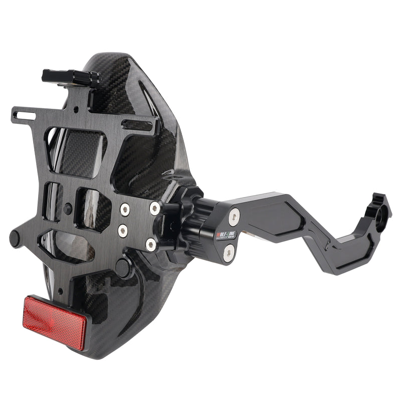 Real Carbon Fiber Rear Fender Bracket LED For Honda CBR650R CB650R 24-25