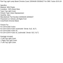 Pair Fog Light Lamp Bezel Chrome Cover 22936426 22936427 For GMC Yukon 2015-20