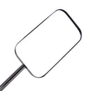 Black Retro Retangular Mirrors with clamp For Cafe Racer Bobber Chopper Tracker