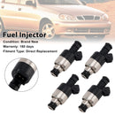 4PCS Fuel Injector 17109450 Fit Daewoo Lanos 1997-2004 Fit Nexia 1995-1997