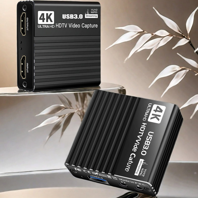 USB 3.0 Video Capture Card HDMI 4K Recording Box Live 1080P Video Recorder 60FPS