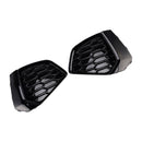 Black Front Honeycomb Fog Light Grille Cover Fit Audi A3 S-line 2021-2023