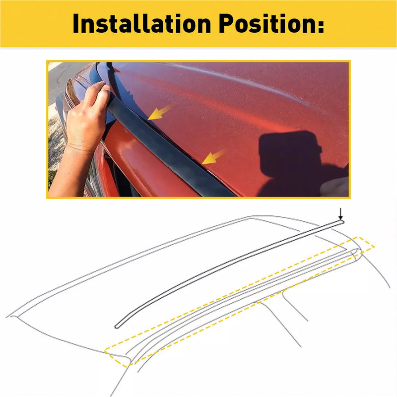 2PCS Roof Drip Molding Trim Left & Right Side Rubber For Toyota Tundra