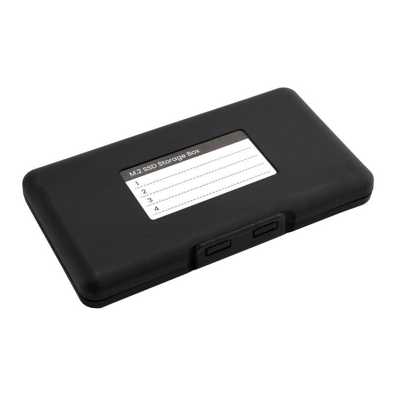 M2 Hard Drive Protection Box Storage Box Solid State Drive Box Waterproof Black