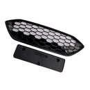 Gloss Black Front Bumper Grille Grill Fit Ford Focus ST + ST Line MK4 2018-2021