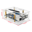 Orange Pi 4A Acrylic Case Orange Pi Transparent Protective Box with Cooling Fan