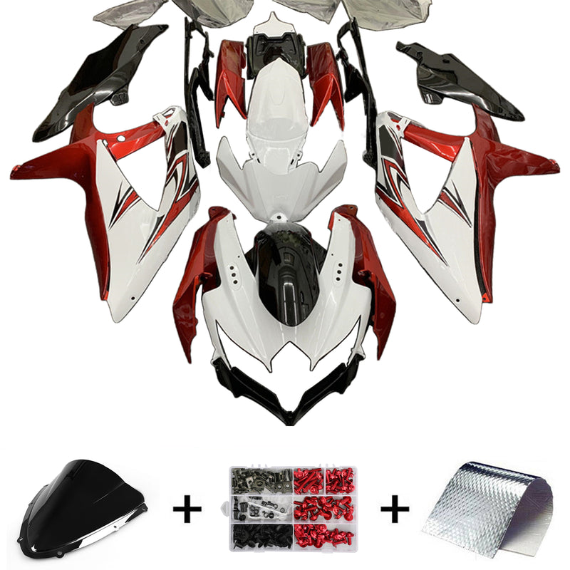 Amotopart Suzuki GSXR 600/750 2008-2010 K8 Fairing Kit Bodywork Plastic ABS