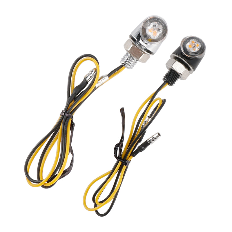 12V LED Turn Signal Indicator Light 8mm Universal Motorcycle For Honda