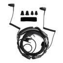 K-Head Telescopic Throat Vibration Mic Headset for TK-208 TK-220 TH-D7 TH-F6