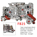 2017 Subaru Forester 2.5L Engine Assembly Long Engine Block FB25