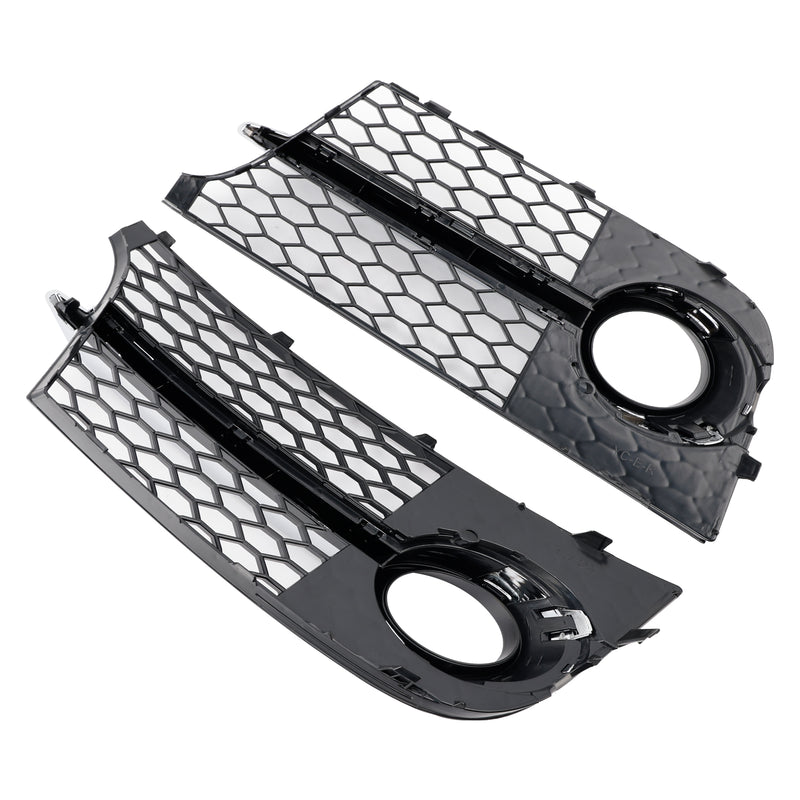 Chrome Front Bumper Fog Light Grille Fit Audi TT MK2 S-Line TTS 2011-14