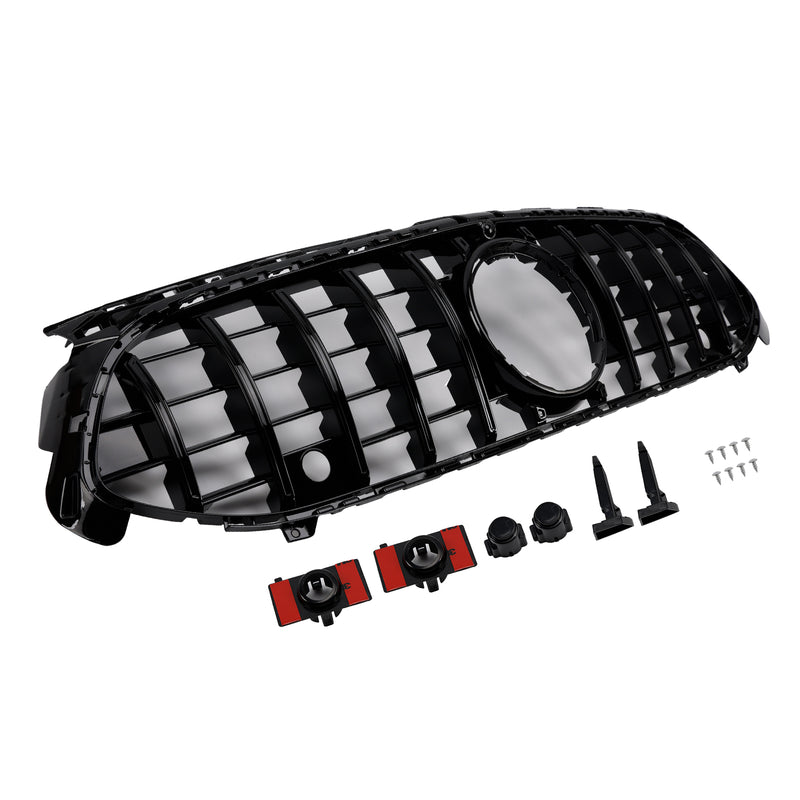Gloss Black Front Grille Grill Fit Mercedes A-Class W177 A35 A180 2023-2025