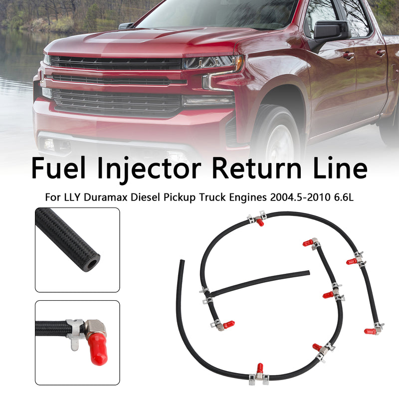 Fuel Injector Return Line Kit Fit Duramax 2004-2010 6.6L Diesel Truck Engines