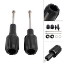 Crash Bobbin Protector Slider Aluminum Black For Kawasaki Ninja 650 2017-2023