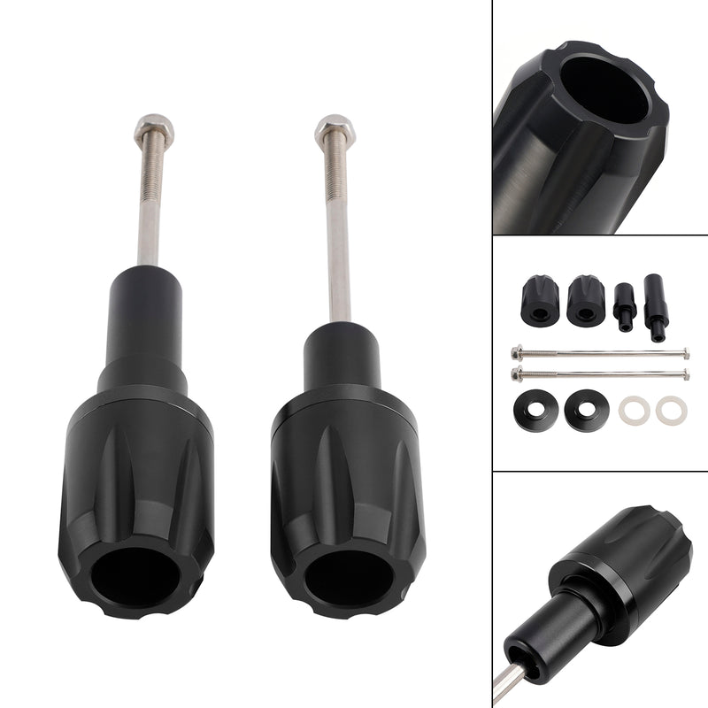 Crash Bobbin Protector Slider Aluminum Black For Kawasaki Ninja 650 2017-2023