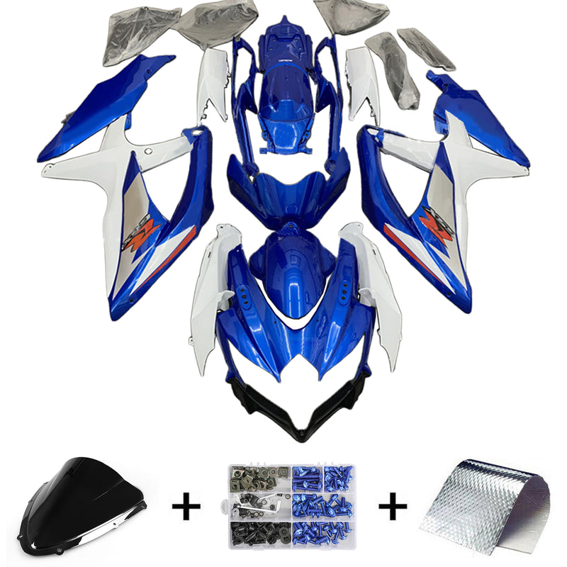 Amotopart Suzuki GSXR 600/750 2008-2010 K8 Fairing Kit Bodywork Plastic ABS