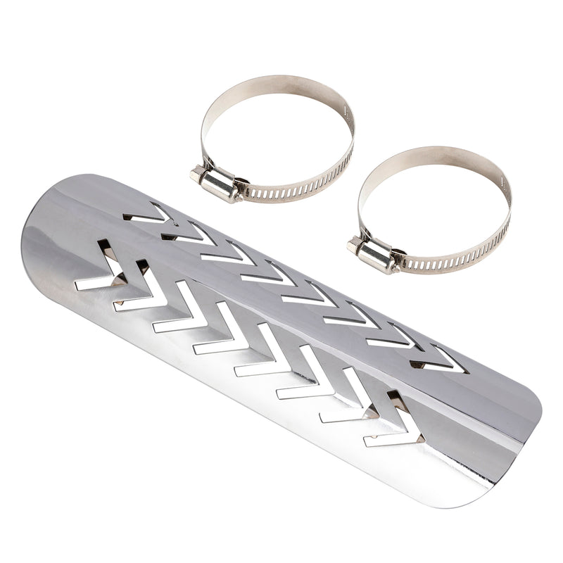 Exhaust Side Bracker Cover Steel Decorative Cover Fit Motorcycle Scooter Cub BlackD