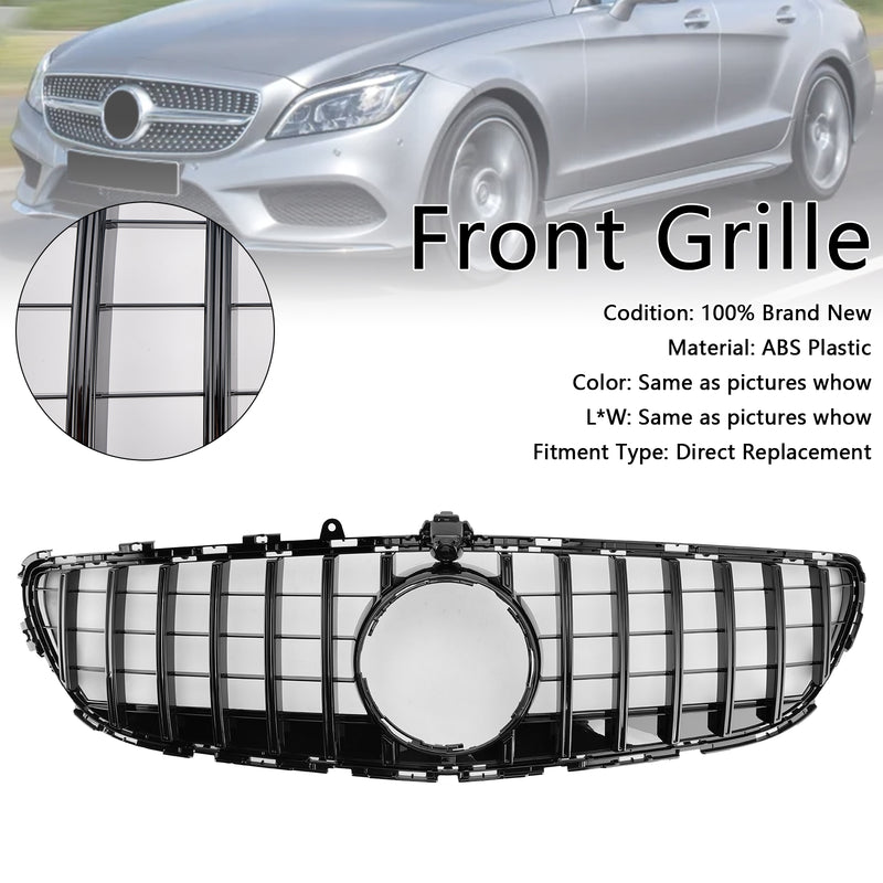 Front Bumper Grill Grille Fit Mercedes Benz CLS-Class W218 CLS350 2015-2018