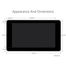 Raspberry Pi 7-inch IPS Capacitive Touch Screen Pi5/4B DSI 5-Point Touch Screen