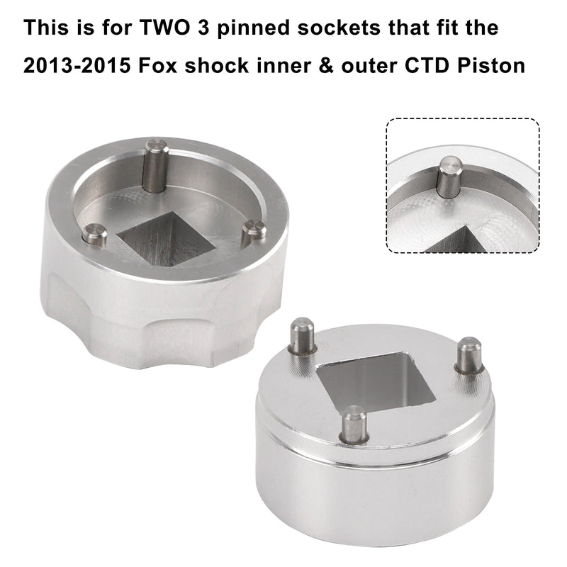 3 pin CTD piston set- Inner & Outer Sockets 398-00-348 & 398-00-504 For Fox