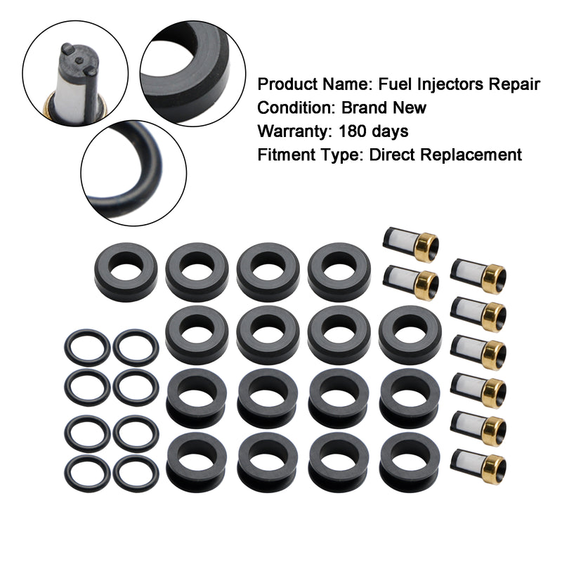 Fuel Injector Repair Kits 23250-50020 Fit Lexus LS400 SC400 4.0L V8 1992-97