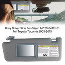 Gray Left Side Sun Visor 74320-04181-B1 For Toyota Tacoma 2005-2015
