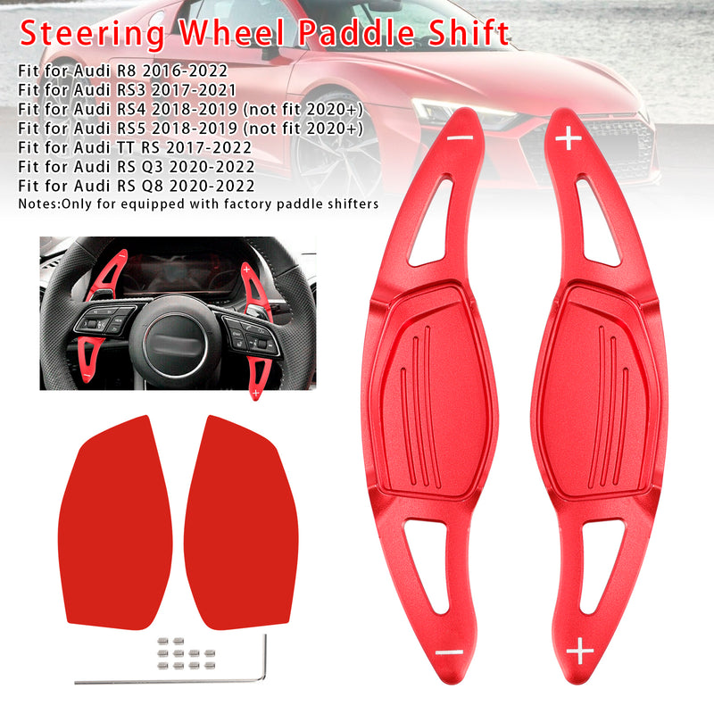 Steering Wheel Paddle Shifter Extension For Audi RS5 RS3 TT RS Aluminium Red