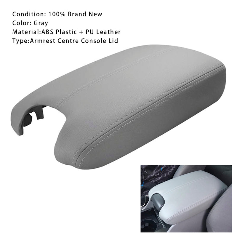 Gray Leather Armrest Centre Console Lid For Honda Accord 2008-2012