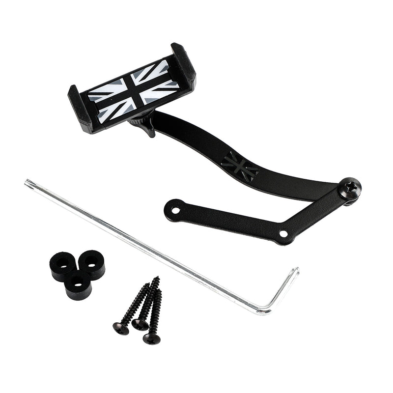 360��Rotation Car Mobile Phone Holder Mount for Mini Cooper R50 R52 R53 Grey