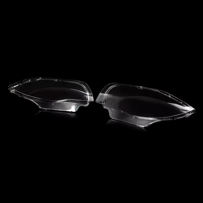 2PCS Front Headlight Glass Clear Cover For BMW 1-Series E81 E82 E87 E88 03-11