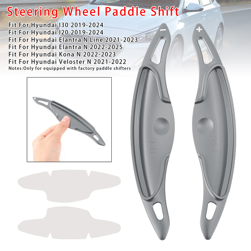 Steering Wheel Paddle Shifter Extension For Hyundai Elantra i30 Aluminium