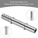 Quick Connect 3/8 Fuel Rail Hose To 3/8 Barb Adapter Fitting AN817-02-06BA